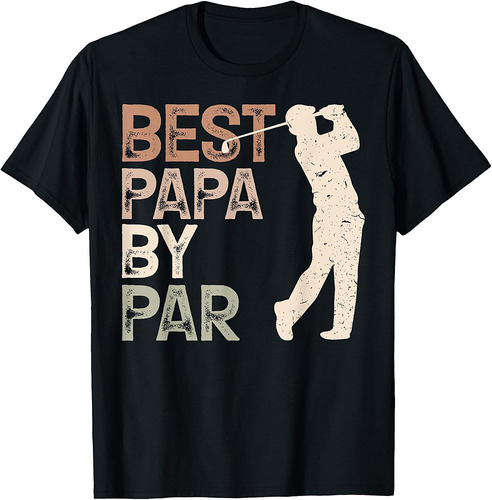 Best Dad By Par Golfing Golf Lover Father's Day Funny Golfer T-Shirt