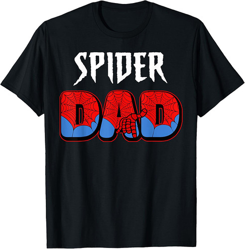 Mens Spider Dad Design Father's Day Matching Family Birthday T-Shirt