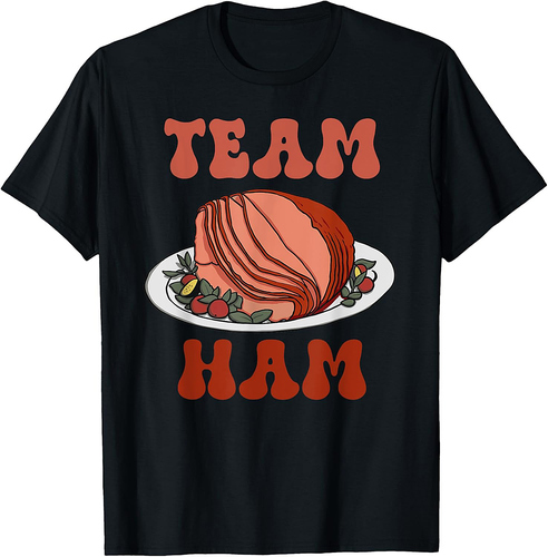 Team Ham Thanksgiving Groovy Family Couple T-Shirt