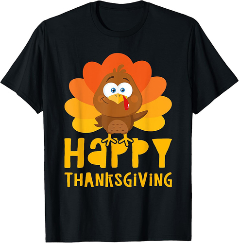 Happy Thanksgiving Shirt Men Women Kids Family Turkey Day T-Shirt