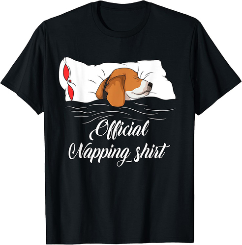 Sleeping Beagle Pyjamas Dog Lover Gift T-Shirt for Men Women Girls