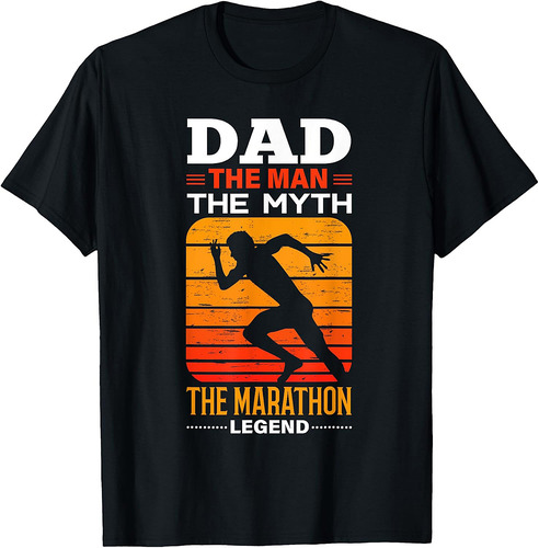 Marathon Dad Shirt Best Marathoner Father Running Dad T-Shirt