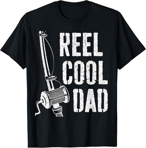 Reel Cool Dad Shirt Men Fisherman Fathers Day T-Shirt