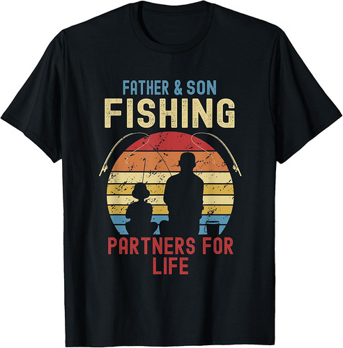 Father Son Fishing Partners For Life Matching Father's Day T-Shirt