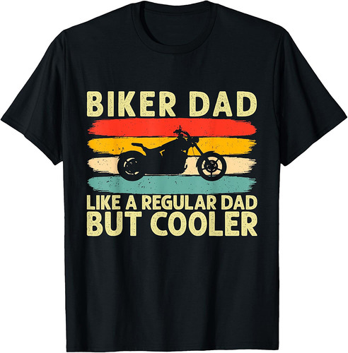 Motorcycle Biker Dad Father Day Biking Father T-Shirt