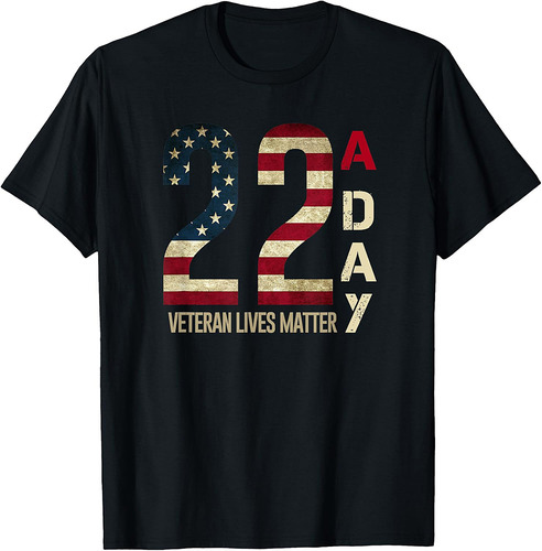 22 A Day Veteran Suicide Awareness T-Shirt