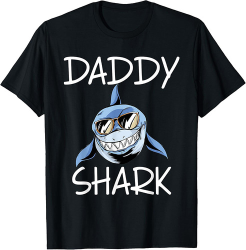 Daddy Shark Family Father Dad Shark Lover T-Shirt