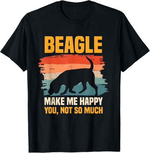 Beagle Retro Vintage Small Scent Dog Hunting Pet Breeder T-Shirt for Men Women