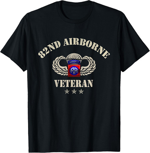 82nd Airborne Veteran Paratrooper Military Soldier Vintage T-Shirt