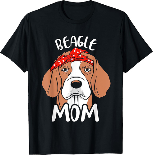 Beagle Mom Girl Lover Puppy Dog Beagles Mother Mommy Mama T-Shirt
