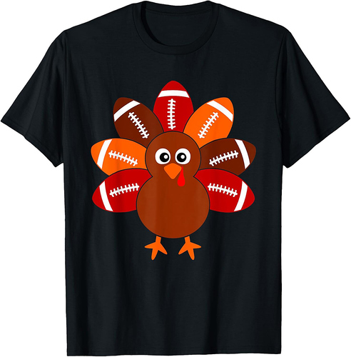 Thanksgiving Shirts for Boys Turkey Ball Men Women T-Shirt