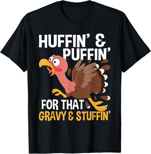 Thanksgiving Marathon Running Turkey Fall Autumn Holiday T-Shirt