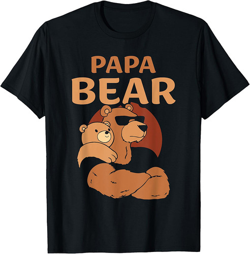 Papa Bear Bears Animal Pun Lover Dad Father Daddy Father's T-Shirt