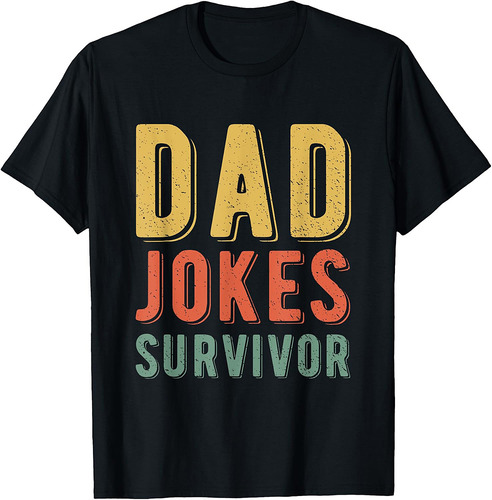Dad Jokes Survivor Father's Day Funny T-Shirt