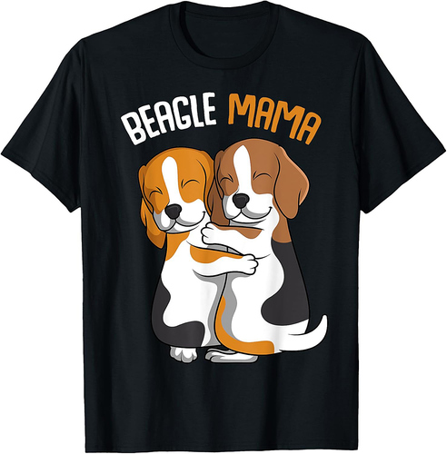 Beagle Mama Dog Mom Girls Women T-Shirt