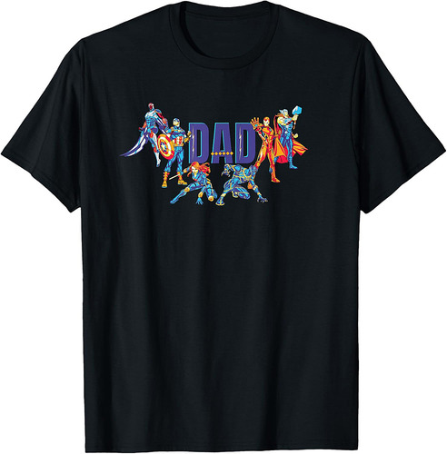Marvel Super Heroes Avengers Family Vacation Trip Dad T-Shirt