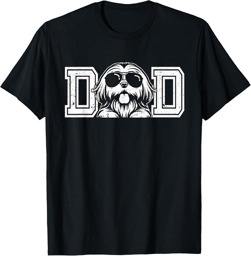 Shih Tzu Dog Owner For Men Shih Tzu Dad Father's Day T-Shirt