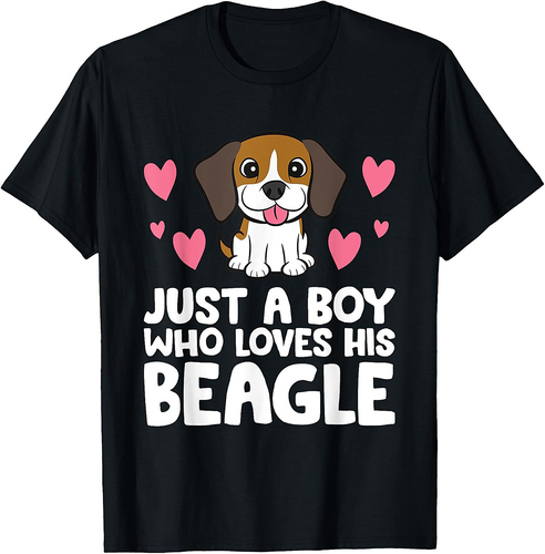 Just A Boy Who Loves His Beagle T-Shirt
