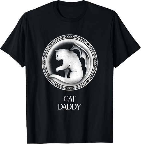 Cat Dad Fathers Day Men Kitty Cat Daddy Papa T-Shirt