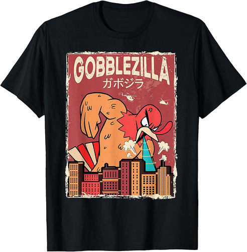 Gobblezilla Turkey Thanksgiving T-Shirt