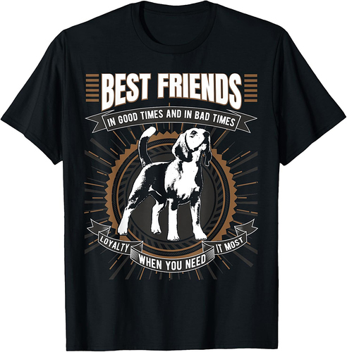 Best Friend Beagle Dog Men Women T-Shirt