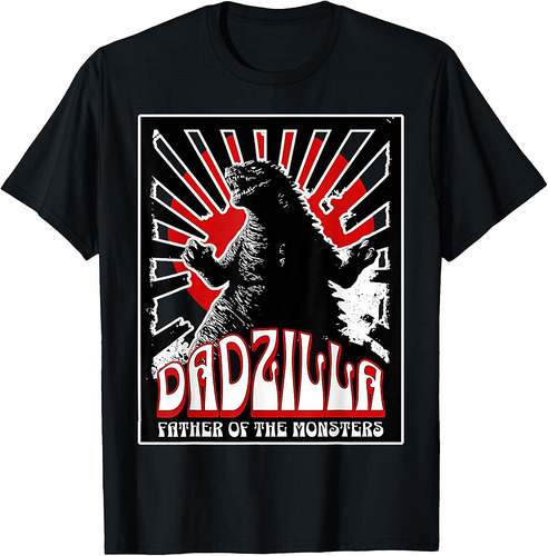 Vintage Dadzilla Father Of The Monsters Fathers Day T-Shirt