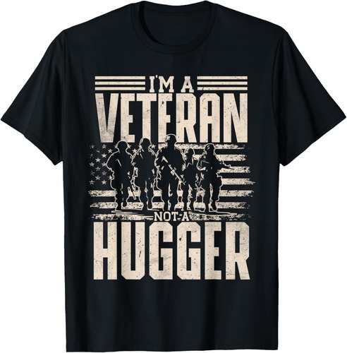 Dysfunctional Veteran, Soldier Patriotic US Flag Military T-Shirt