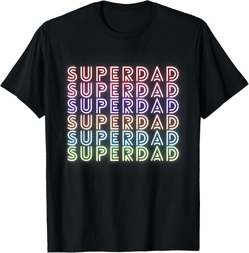 Funny Superdad Retro Vintage Dad Father Super Dad T-Shirt