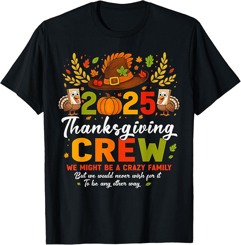 Thanksgiving 2025 Thanksgiving Crew Family Matching T-Shirt