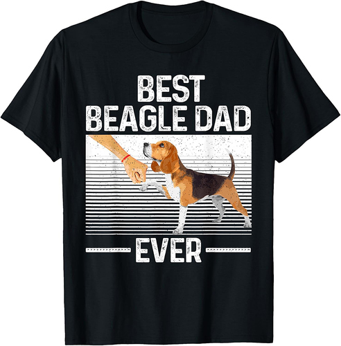 Best Beagle Design For Men Dad Hound Dog Breed Beagle Lover T-Shirt