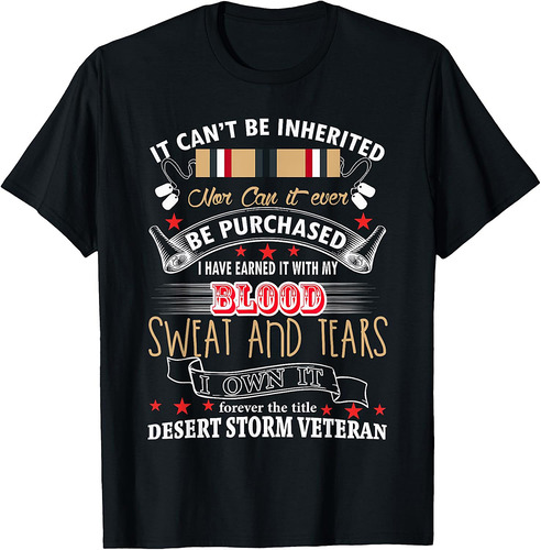Desert Storm Veteran Desert Shield Vet T-Shirt