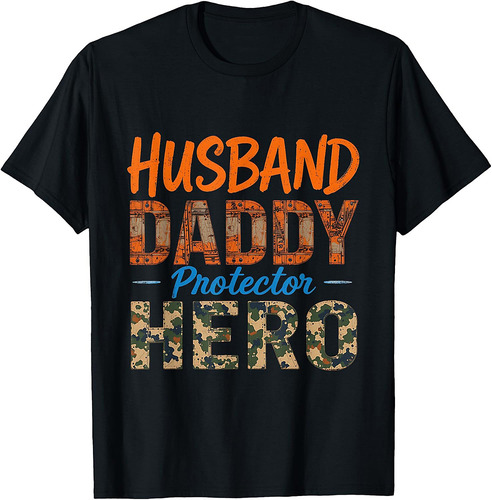 Funny Husband Daddy Protector Hero Father's Day T-Shirt