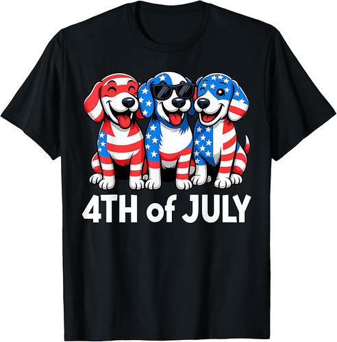 American Beagle 4th of July USA Flag Patriotic Dog Lovers T-Shirt