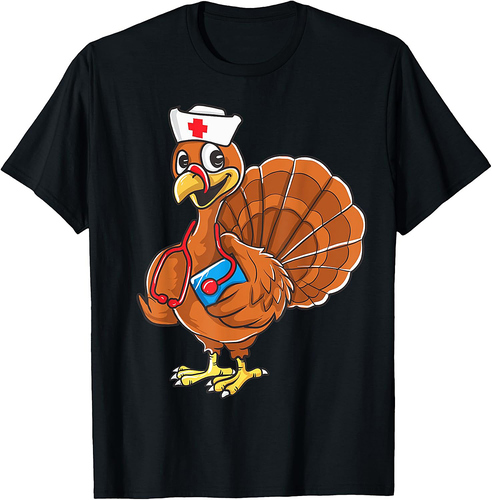 Thanksgiving Nurse Turkey Nursing Student RN LNP T-Shirt