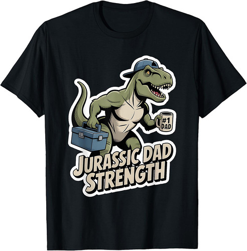 Jurassic Dad Strength Dinosaur Power Father's Day T-Shirt