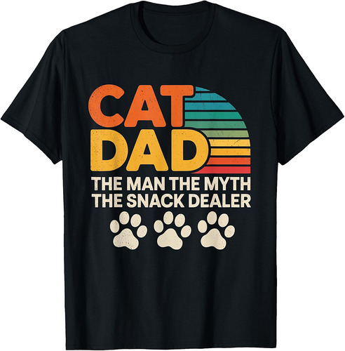 Vintage Dog Dad The Man The Myth Snack Dealer Father Day T-Shirt
