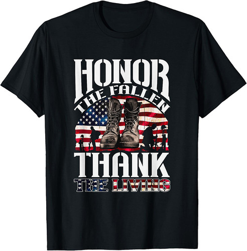 Honor The Fallen Thank The Living Veteran Memorial Day T-Shirt