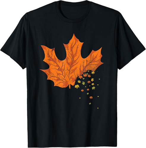 Nature Autumn Leaves Forest Thanksgiving Botanical Fall T-Shirt