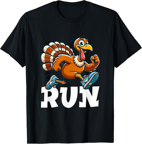 Run Funny Thanksgiving Running 5k Race Turkey Trot T-Shirt