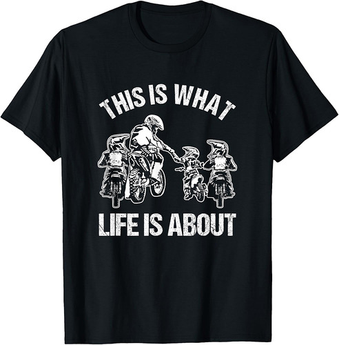 Motocross Dirt Bike Motorcycle Father Dad Motorsport T-Shirt