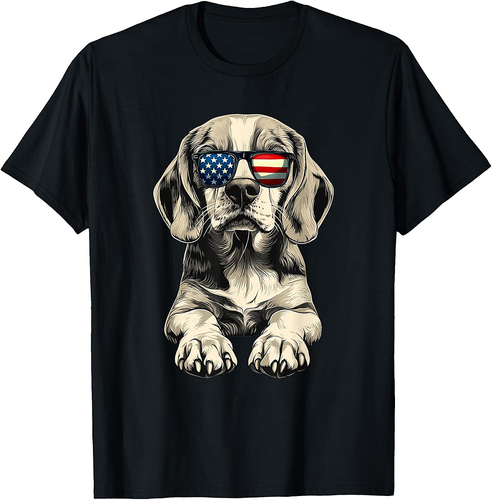 Patriotic Beagle Dog Usa Flag 4Th Of July Beagle  T-Shirt