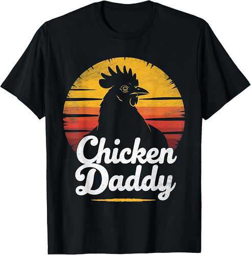 Chicken Daddy Vintage Father's Day Chicken Retro Distressed T-Shirt