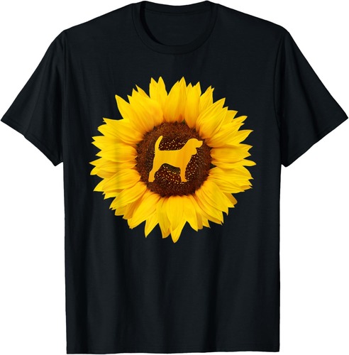 Beagle Gift For Women Men Puppy Dog Pet Sunflower Lover T-Shirt