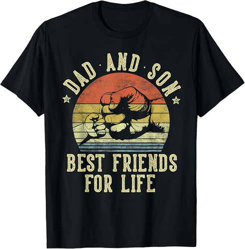 Dad and Son Best Friends for Life Funny Dad T-Shirt