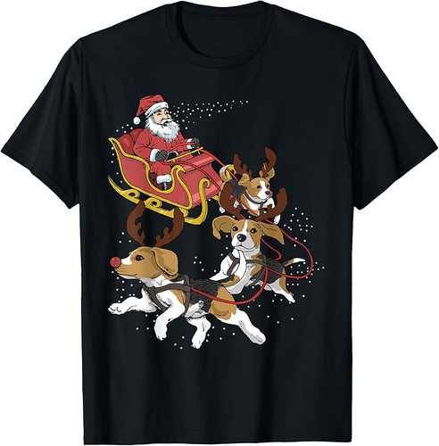 Funny Beagle Christmas For Cute Dog Lovers T-Shirt