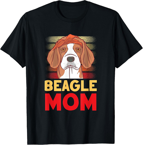 Beagle Mom Lover Puppy Beagles Dog Mother Mommy Mama T-Shirt