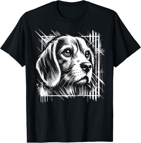 Beagle Graffiti Street Art Style T-Shirt