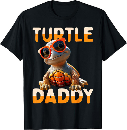 Turtle Daddy Papa Turtle Reptil Fathers Day Dad Cute Turtles T-Shirt