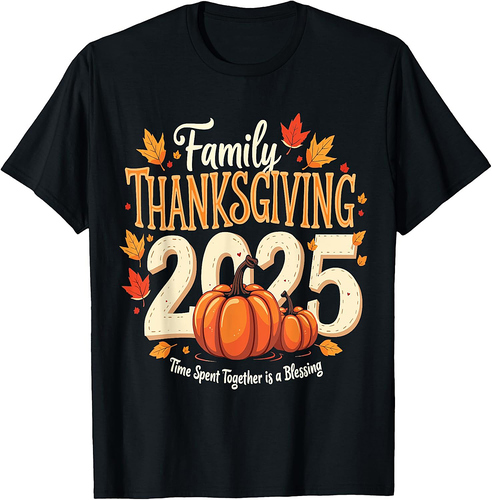 Family Thanksgiving 2025 Crew Pumpkin Turkey Group Matching 01 T-Shirt