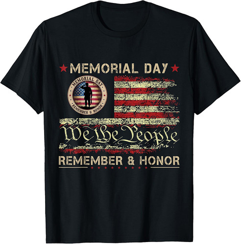 Veterans Day 2025 USA Memorial Day Red Poppy Flower Military T-Shirt
